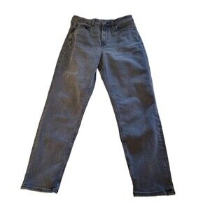 American Eagle Black Mom Jean Straight Leg Jeans Size 4